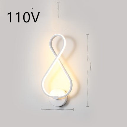 Nordic LED Wall Lamp – Minimalist Bedside Light