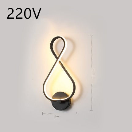 Nordic LED Wall Lamp – Minimalist Bedside Light