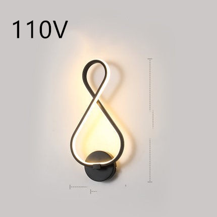 Nordic LED Wall Lamp – Minimalist Bedside Light