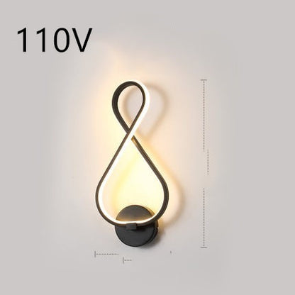 Nordic LED Wall Lamp – Minimalist Bedside Light