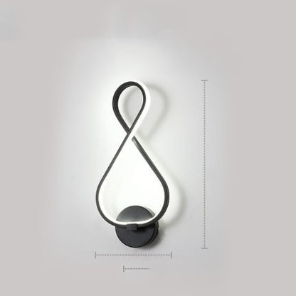 Nordic LED Wall Lamp – Minimalist Bedside Light