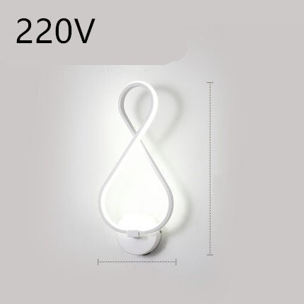 Nordic LED Wall Lamp – Minimalist Bedside Light