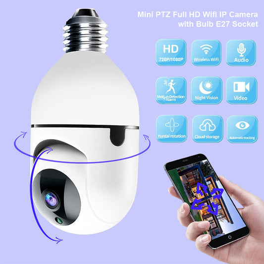 360° Bulb WiFi Camera – Smart Wireless Home Security