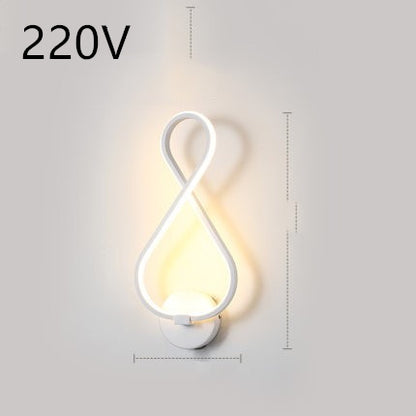 Nordic LED Wall Lamp – Minimalist Bedside Light