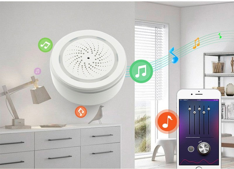 WiFi Smart Sound & Light Alarm – Wireless Household Security Alert
