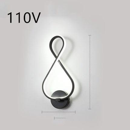 Nordic LED Wall Lamp – Minimalist Bedside Light