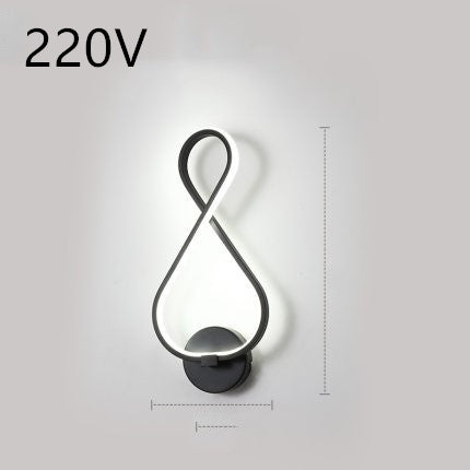Nordic LED Wall Lamp – Minimalist Bedside Light