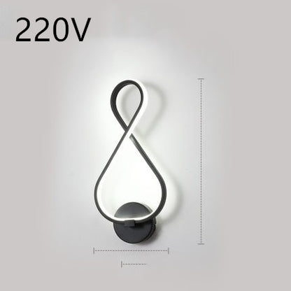 Nordic LED Wall Lamp – Minimalist Bedside Light